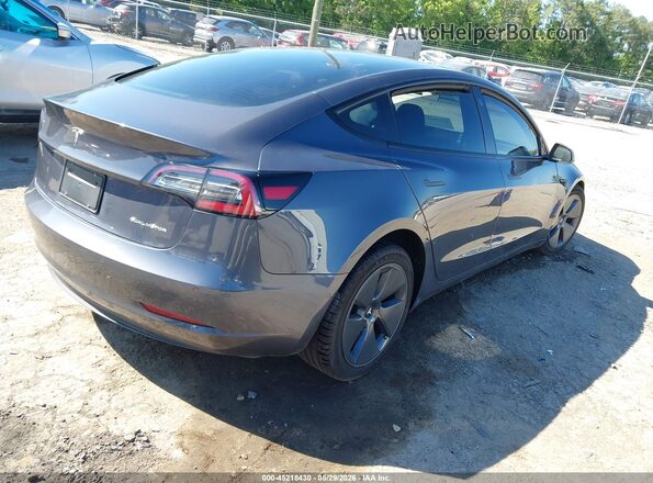 5YJ3E1EB3NF168903 2022 TESLA MODEL 3 Gray Задня права чверть
