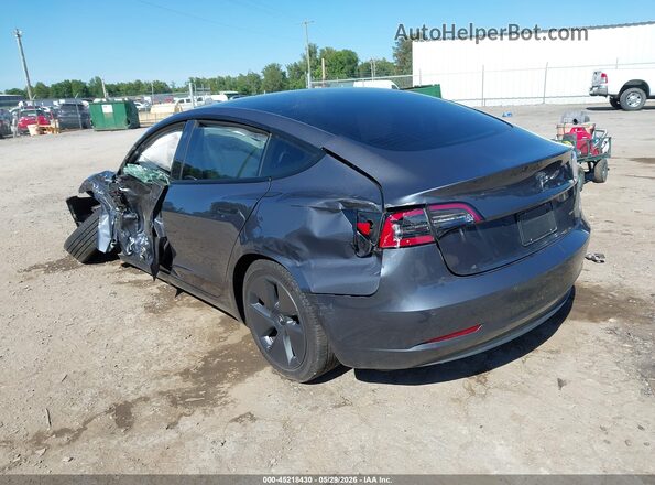 5YJ3E1EB3NF168903 2022 TESLA MODEL 3 Gray Задня ліва чверть