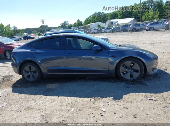 5YJ3E1EB3NF168903 2022 TESLA MODEL 3 Gray Вид щитка приладів