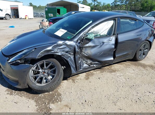 5YJ3E1EB3NF168903 2022 TESLA MODEL 3 Gray Вид спереду