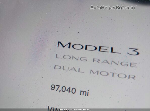 5YJ3E1EB3NF168903 2022 TESLA MODEL 3 Gray Панорамний вид салону 360°