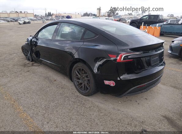 5YJ3E1EB3RF734533 2024 TESLA MODEL 3 Черный Задняя левая четверть