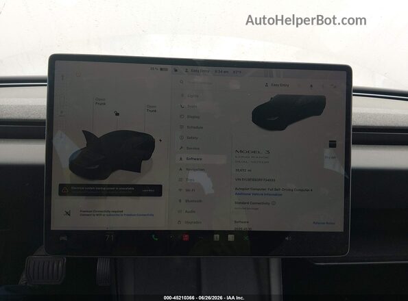 5YJ3E1EB3RF734533 2024 TESLA MODEL 3 Черный 