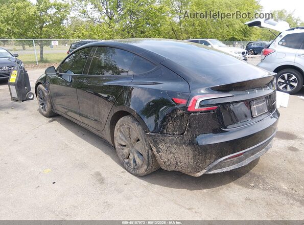 5YJ3E1EB3SF884339 2025 TESLA MODEL 3 Black Tył lewy