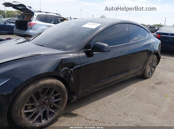 5YJ3E1EB3SF884339 2025 TESLA MODEL 3 Black Widok z przodu
