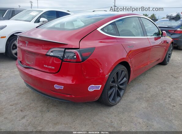 5YJ3E1EB4JF096345 2018 TESLA MODEL 3 Red 