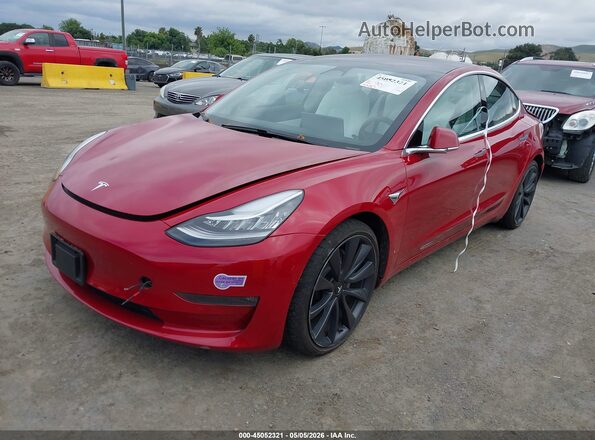 5YJ3E1EB4JF096345 2018 TESLA MODEL 3 Red 