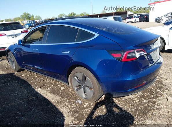 5YJ3E1EB4JF130879 2018 TESLA MODEL 3 Синий Задняя левая четверть