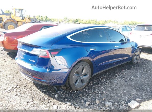 5YJ3E1EB4JF130879 2018 TESLA MODEL 3 Синий Задняя правая четверть