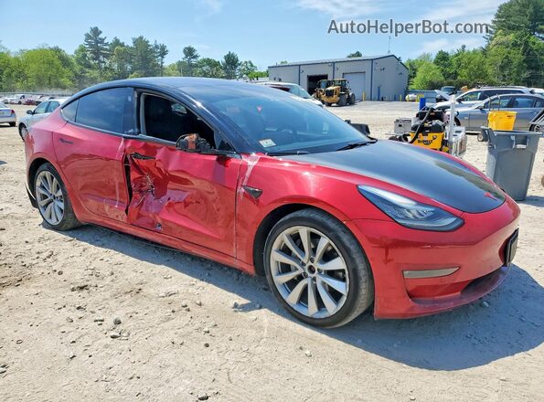 5YJ3E1EB4JF146256 2018 TESLA MODEL Red 