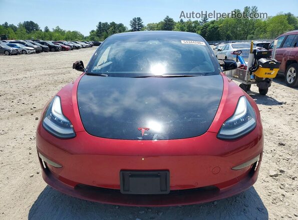 5YJ3E1EB4JF146256 2018 TESLA MODEL Red 