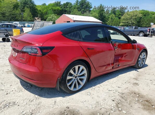 5YJ3E1EB4JF146256 2018 TESLA MODEL Red 