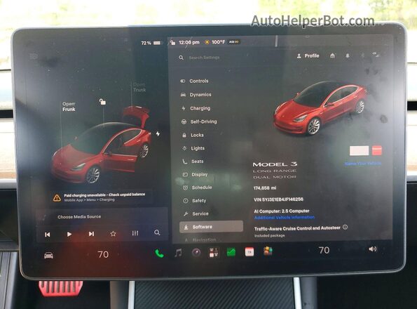 5YJ3E1EB4JF146256 2018 TESLA MODEL Red 