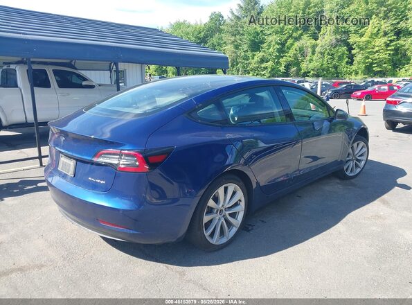 5YJ3E1EB4MF087794 2021 TESLA MODEL 3 Синий Задняя правая четверть