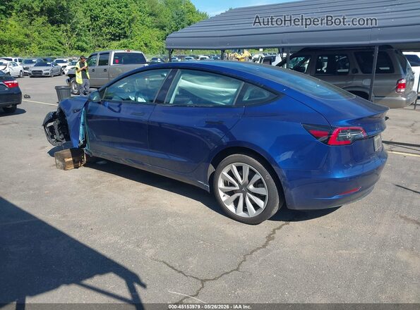 5YJ3E1EB4MF087794 2021 TESLA MODEL 3 Синий Вид задней части салона