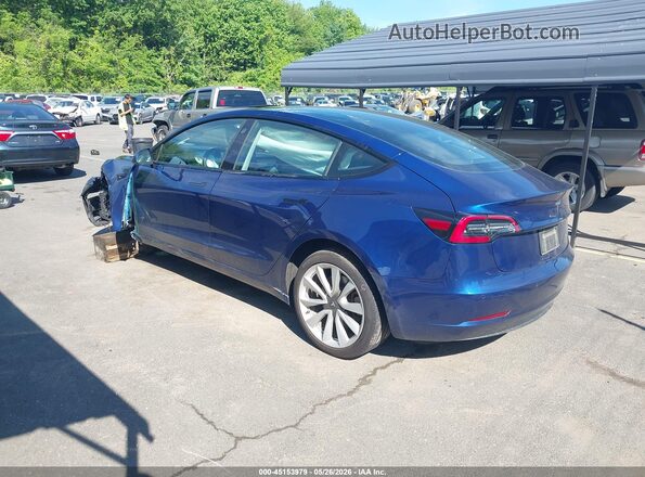 5YJ3E1EB4MF087794 2021 TESLA MODEL 3 Синий Задняя левая четверть