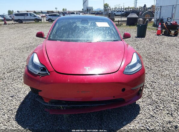 5YJ3E1EB4MF875443 2021 TESLA MODEL 3 Red Սարքավորումների վահանակի տեսք