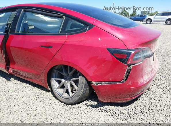 5YJ3E1EB4MF875443 2021 TESLA MODEL 3 Red Դիմացի տեսք