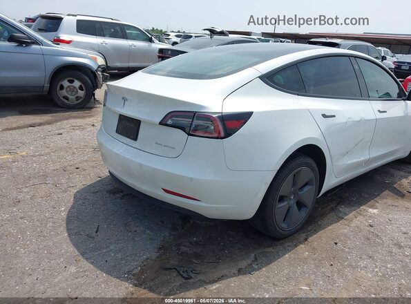 5YJ3E1EB4NF109908 2022 TESLA MODEL 3 White Հետևի աջ