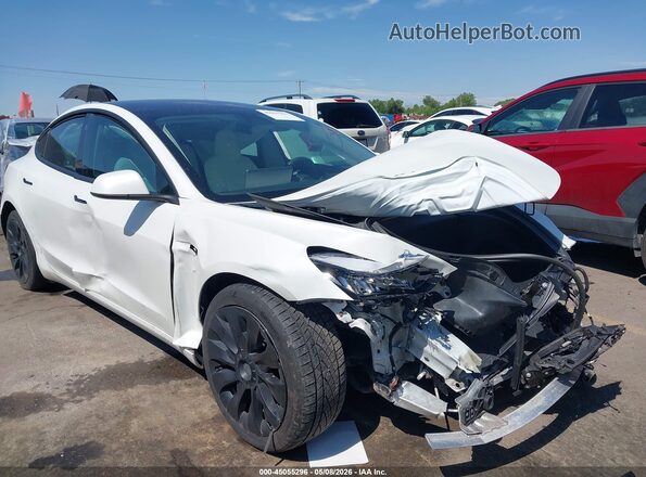 5YJ3E1EB5JF086438 2018 TESLA MODEL 3 White Դիմացի տեսք