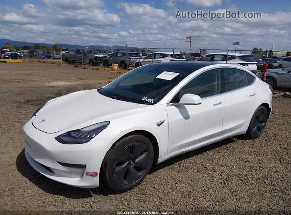 5YJ3E1EB5KF510976 2019 TESLA MODEL 3 White წინა მარცხენა ხედი სამი მეოთხედიდან