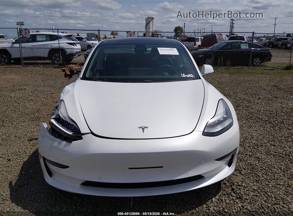 5YJ3E1EB5KF510976 2019 TESLA MODEL 3 White წინა პანელის ხედი