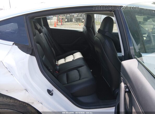 5YJ3E1EB5KF510976 2019 TESLA MODEL 3 White VIN კოდის სტიკერის ხედი
