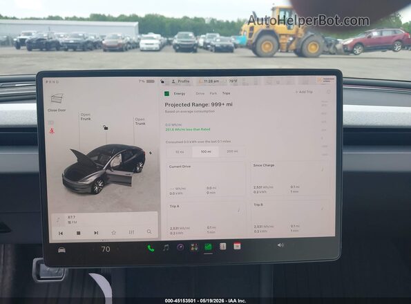 5YJ3E1EB5SF914733 2025 TESLA MODEL 3 Gray 