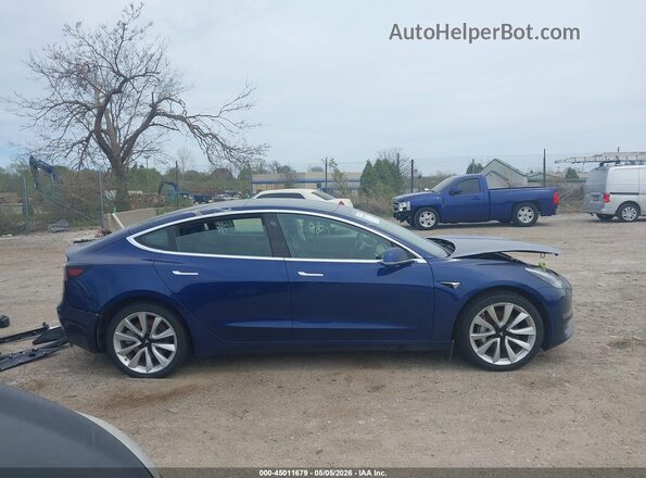 5YJ3E1EB6KF413396 2019 TESLA MODEL 3 Blue Widok zestawu wskaźników