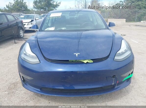 5YJ3E1EB6KF413396 2019 TESLA MODEL 3 Blue Widok deski rozdzielczej