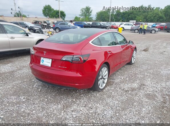 5YJ3E1EB6LF790974 2020 TESLA MODEL 3 Red უკანა მარჯვენა