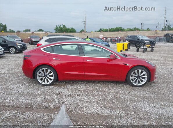 5YJ3E1EB6LF790974 2020 TESLA MODEL 3 Red უკანა სალონის ხედი