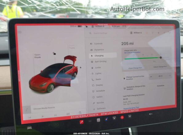 5YJ3E1EB6LF790974 2020 TESLA MODEL 3 Red 