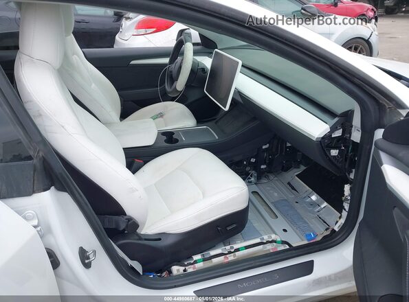 5YJ3E1EB6MF993011 2021 TESLA MODEL 3 White Вид салону спереду