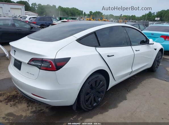 5YJ3E1EB6MF993011 2021 TESLA MODEL 3 White Задня права чверть