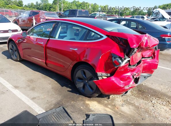 5YJ3E1EB7JF096291 2018 TESLA MODEL 3 Red Հետևի ձախ