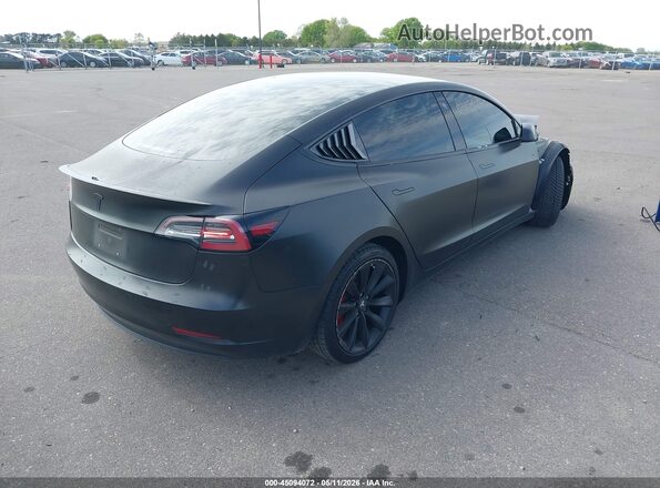 5YJ3E1EB7JF183964 2018 TESLA MODEL 3 Black უკანა მარჯვენა