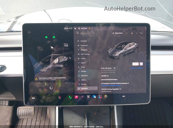 5YJ3E1EB7JF183964 2018 TESLA MODEL 3 Black უკანა სავარძლების ხედი