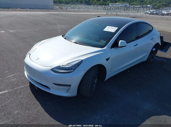 5YJ3E1EB7LF665269 2020 TESLA MODEL 3 White Vista tres cuartos delantera izquierda