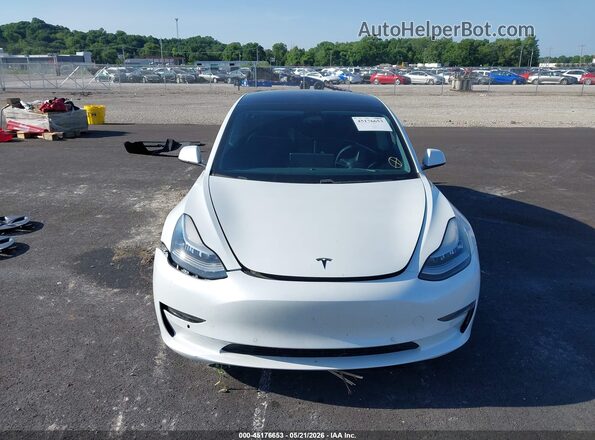 5YJ3E1EB7LF665269 2020 TESLA MODEL 3 White Vista interior trasera