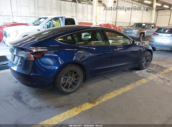 5YJ3E1EB7MF055941 2021 TESLA MODEL 3 Blue Rear right