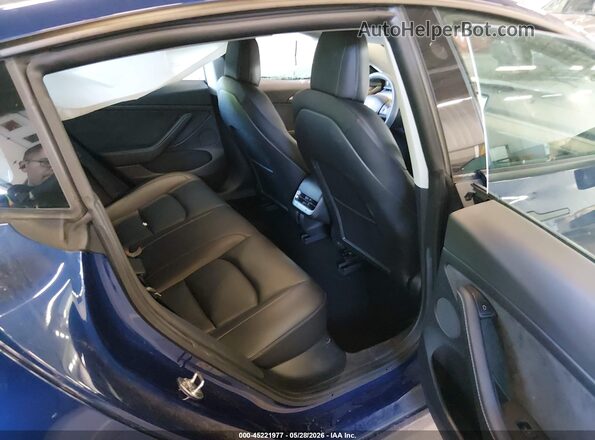 5YJ3E1EB7MF055941 2021 TESLA MODEL 3 Blue VIN sticker view