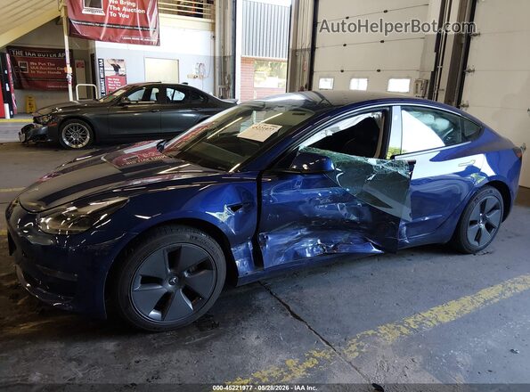 5YJ3E1EB7MF055941 2021 TESLA MODEL 3 Blue Front view