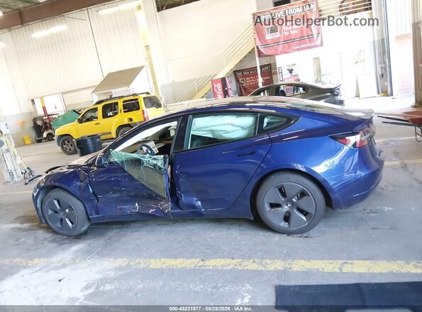 5YJ3E1EB7MF055941 2021 TESLA MODEL 3 Blue Rear interior view