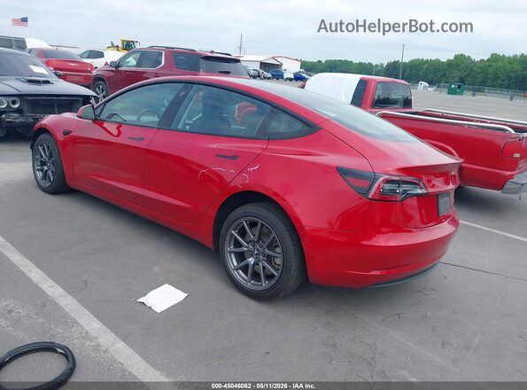 5YJ3E1EB7MF862802 2021 TESLA MODEL 3 Red Հետևի ձախ