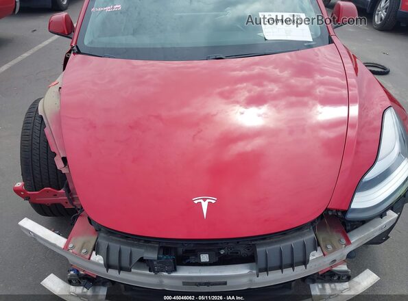 5YJ3E1EB7MF862802 2021 TESLA MODEL 3 Red Հետևի տեսք