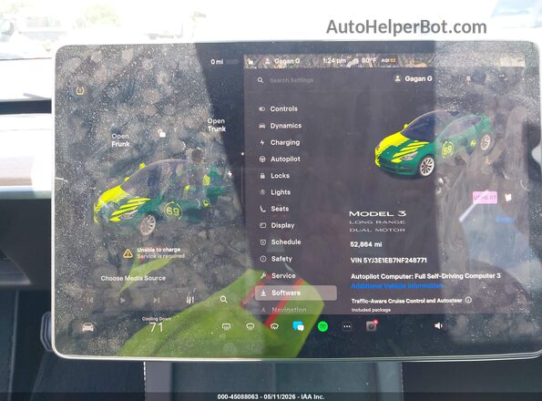 5YJ3E1EB7NF248771 2022 TESLA MODEL 3 Black 