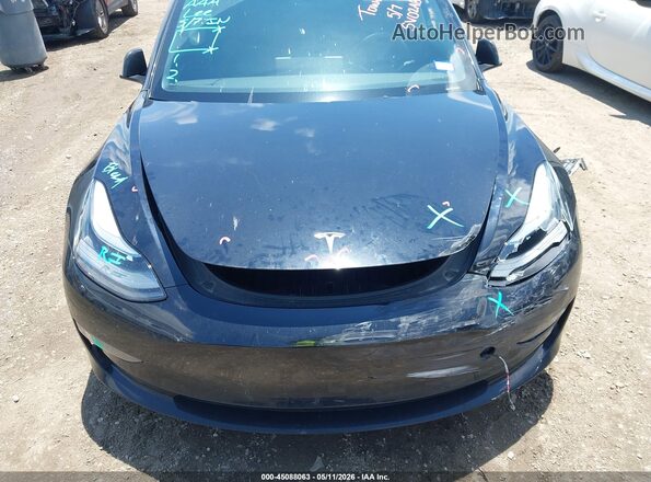 5YJ3E1EB7NF248771 2022 TESLA MODEL 3 Black ხელსაწყოთა პანელის ხედი