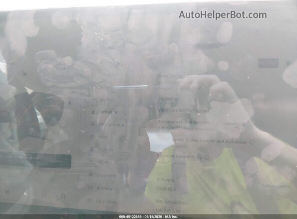 5YJ3E1EB7NF289546 2022 TESLA MODEL 3 White 