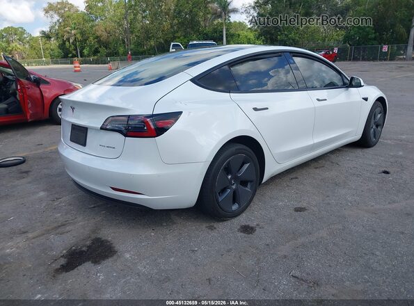 5YJ3E1EB7NF289546 2022 TESLA MODEL 3 White 